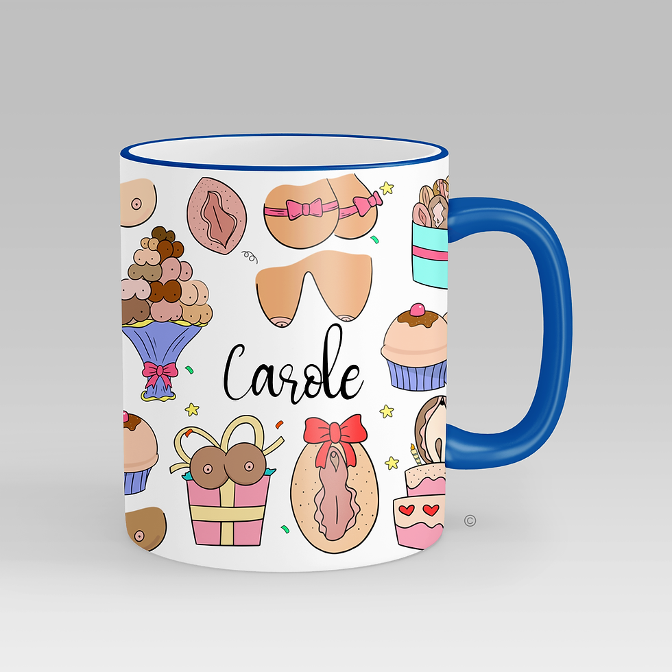 Thumbnail: Personalised Boobs and Vag Birthday Mug
