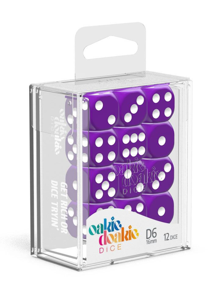 Miniaturbild: Oakie Doakie Dice - W6-Würfel (16mm/standard) - Einzeln oder 12er Set - Lila
