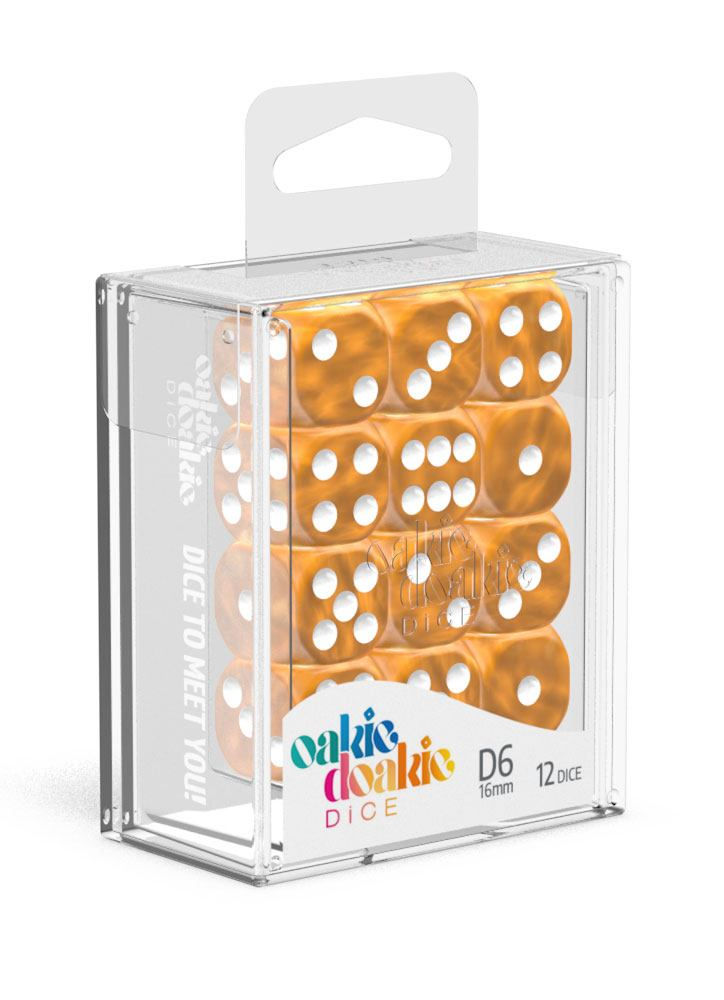 Miniaturbild: Oakie Doakie Dice - W6-Würfel (16mm/standard) - Einzeln oder 12er Set - Orange