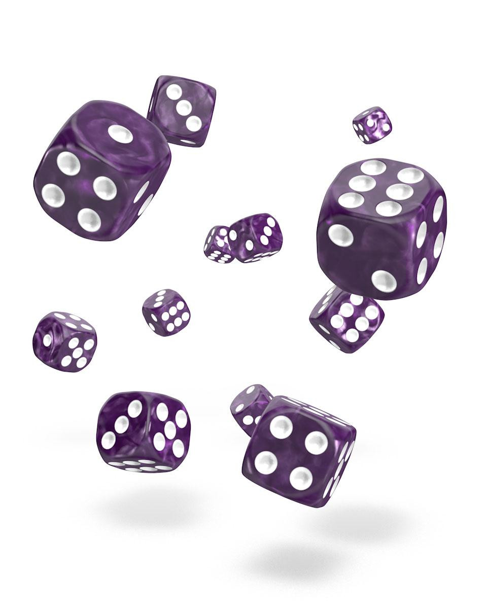 Oakie Doakie Dice - W6-Würfel (12mm/klein) - Einzeln oder 36er Set - Lila