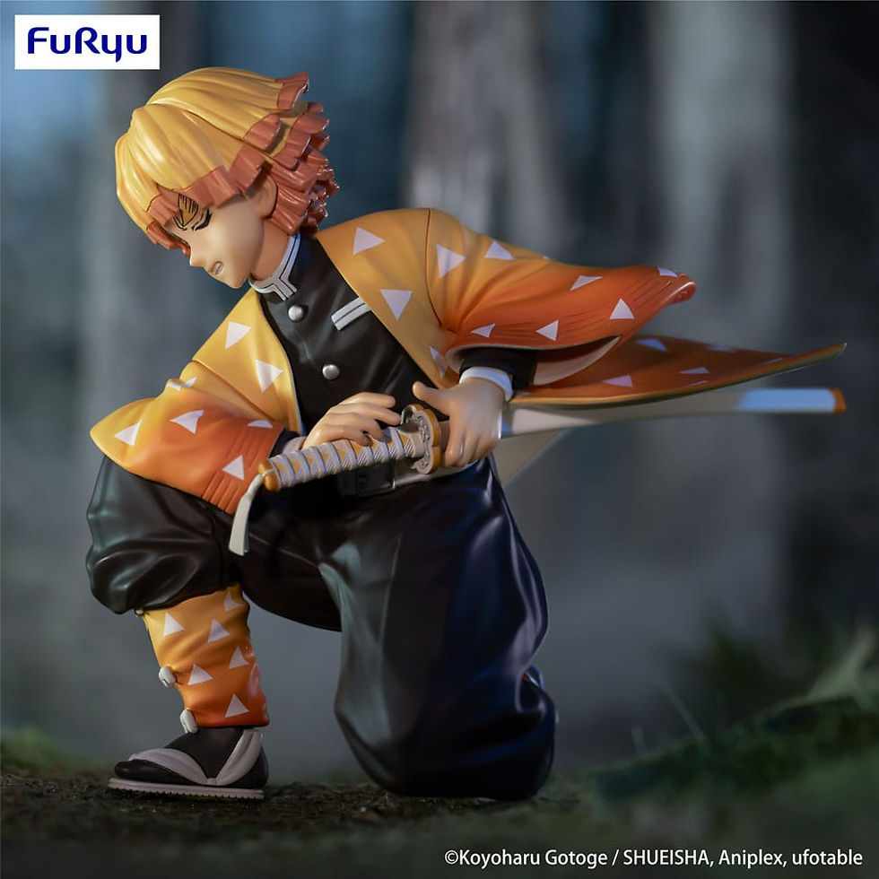 Miniaturbild: Figur - Demon Slayer - Zenitsu Agatsuma Noodle Stopper (Furyu / 10cm)