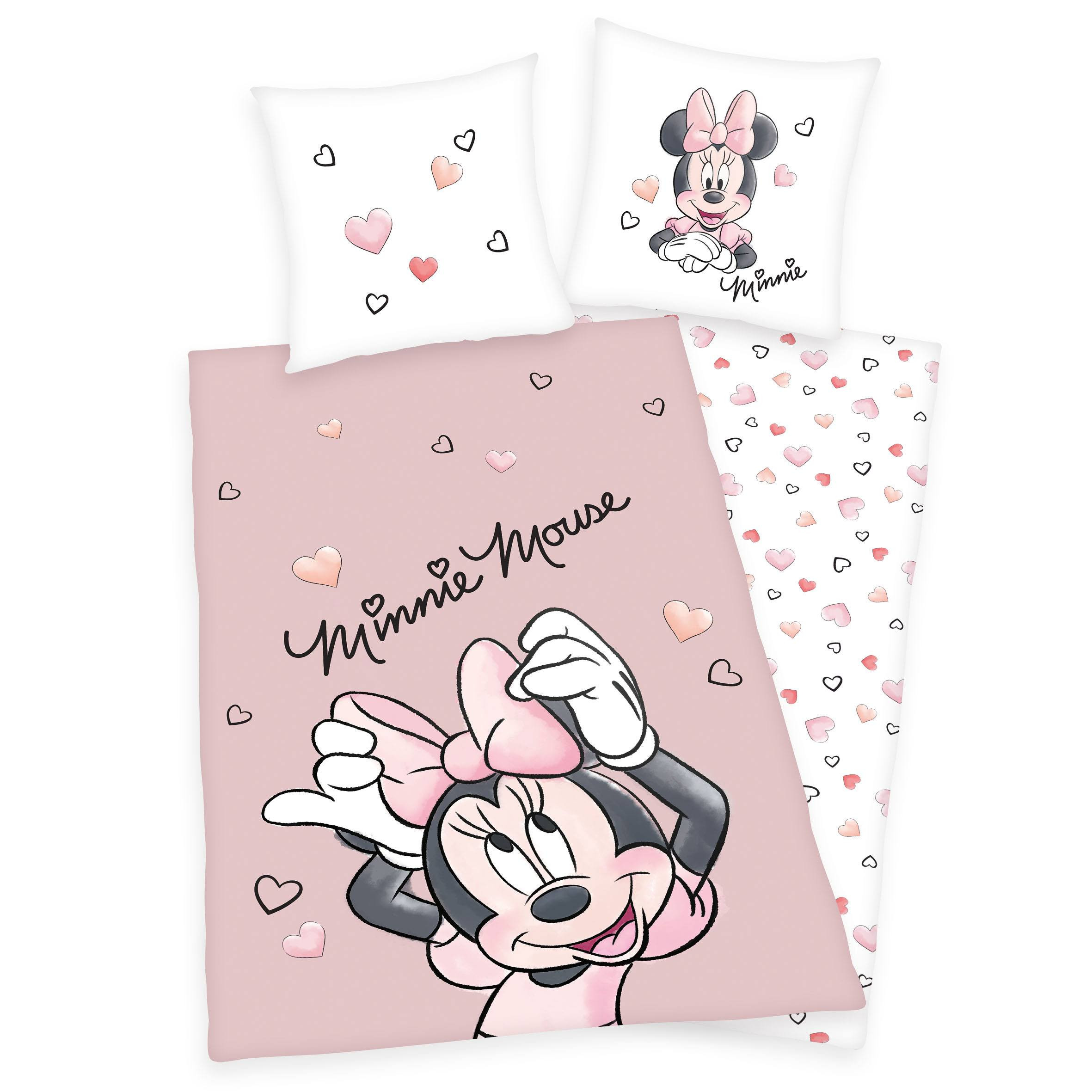 Bettwäsche - Disney - Minnie Mouse (135x200cm / 80x80cm)