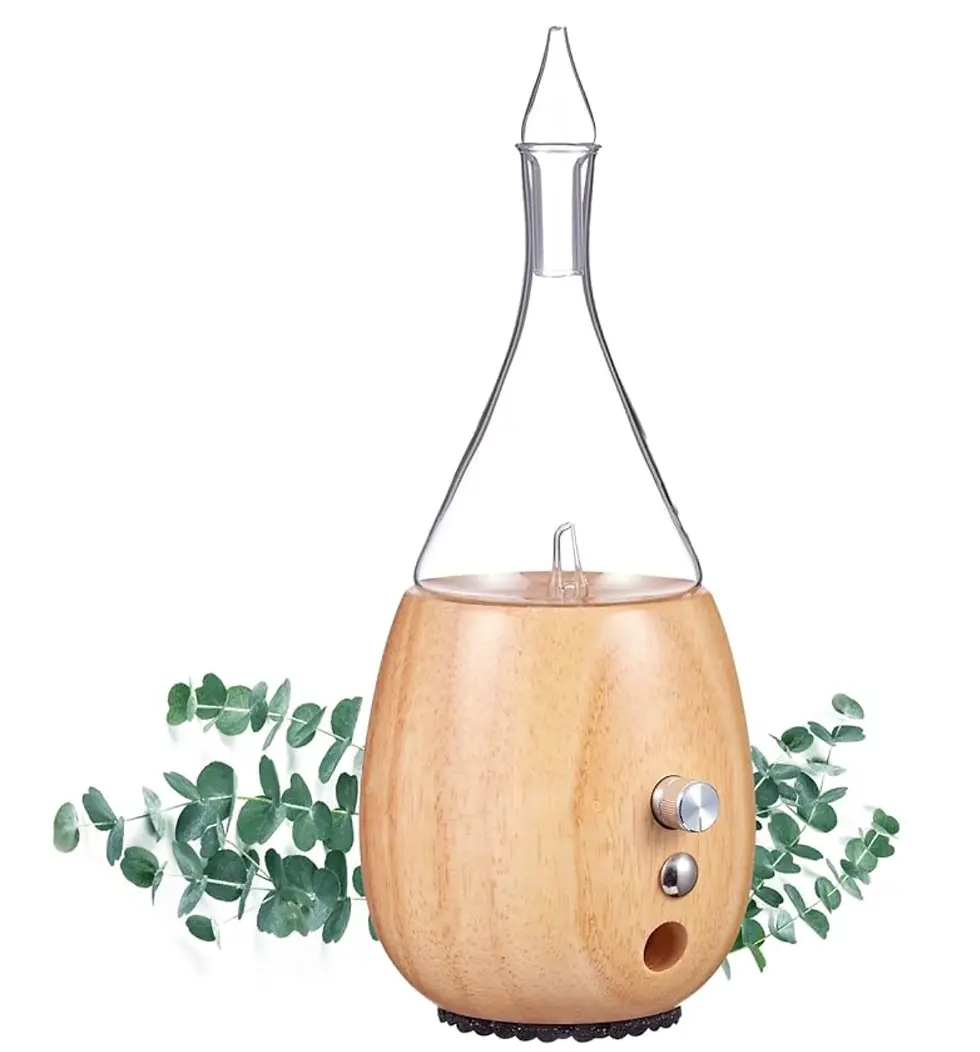 Organic Aromas Raindrop nebulizing diffuser glass design