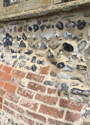 A repointed church tower