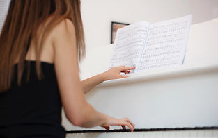 Practicing Piano Notes