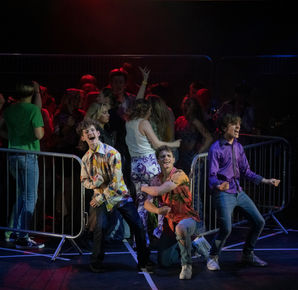 The boys entering the 'Westy' disco