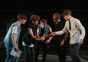 Tony and the boys enjoying some 'orangeade"