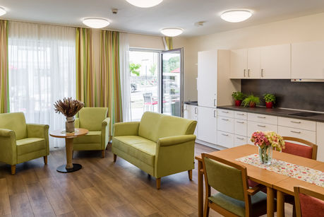 Kursana Aufenthaltsraum Seniorenheim, Pflegefotografie Interior-Shooting Seniorenheime