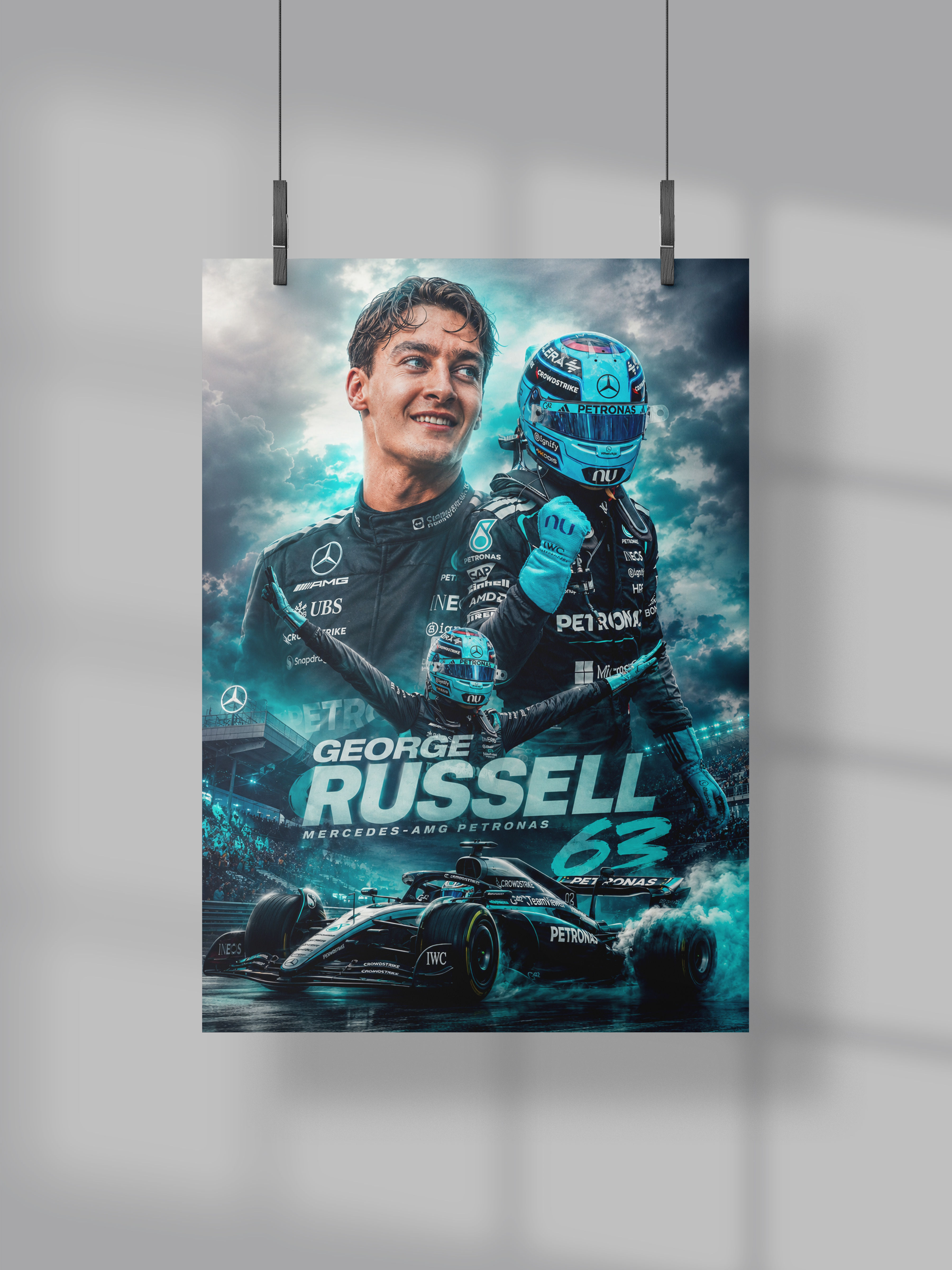George Russell | Journey Cinematic Poster | F1 Poster