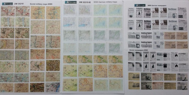 Thumbnail: DAN MODELS 1/35 WW2 MAPS and NEWSPAPERS