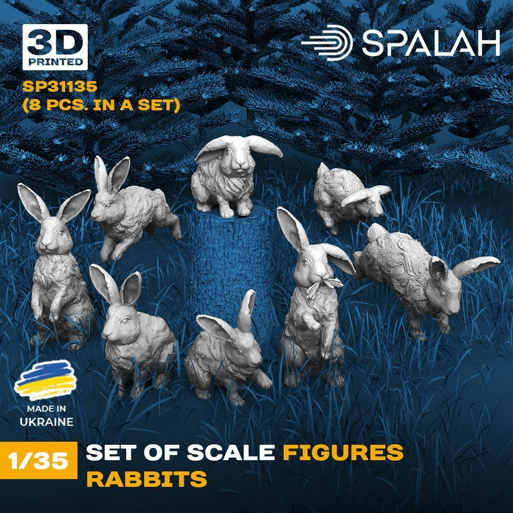 SPALAH 1/35 RABBITS 8pcs