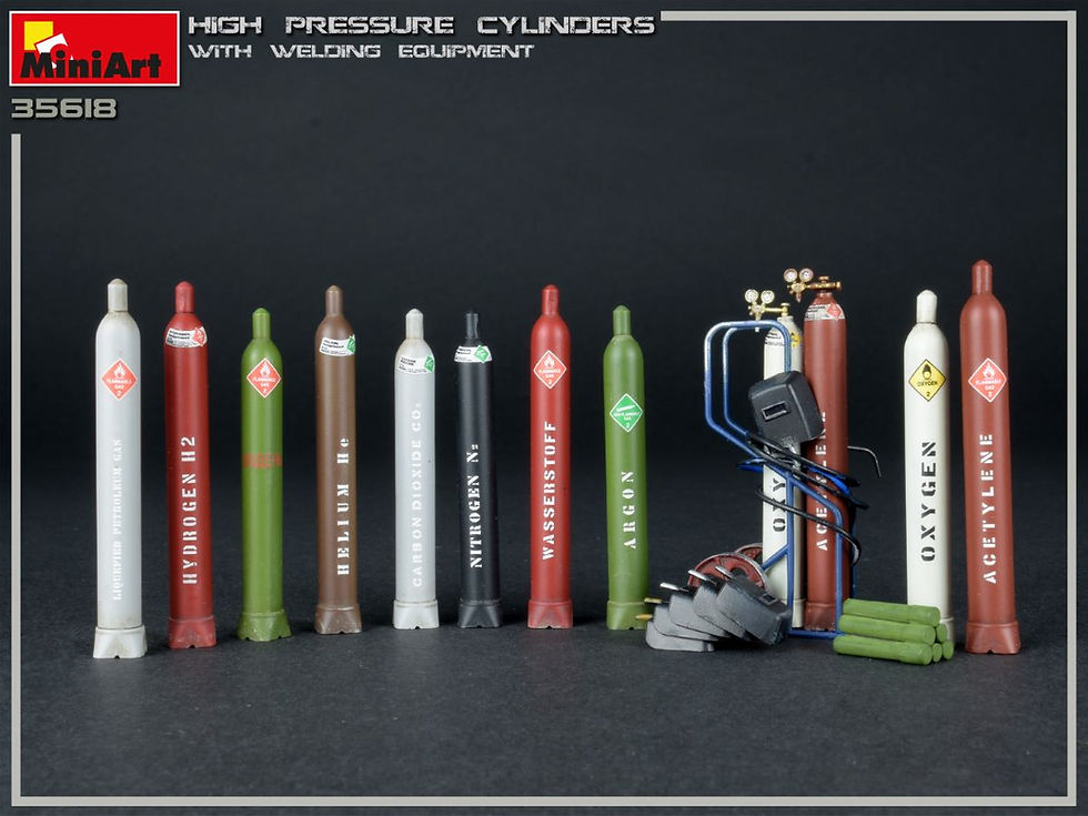Thumbnail: MINIART 1/35 HIGH PRESSURE CYLINDERS AND WELDING EQUIPMENT