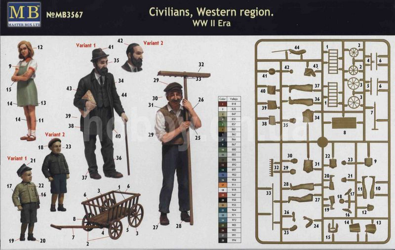 Thumbnail: MASTERBOX CIVILIANS WESTERN EUROPE WW2 ERA