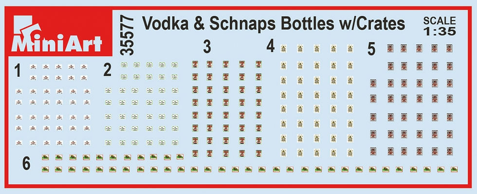 Thumbnail: MINIART 1/35 VODKA BOTTLES AND WOODEN CRATES