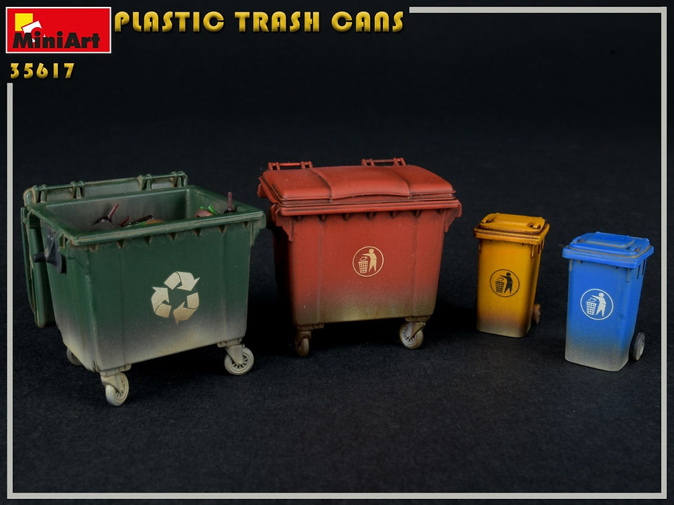 Thumbnail: MINIART 1/35 Plastic Trash Cans