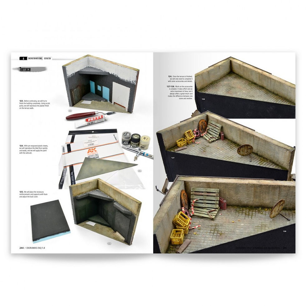 Thumbnail: AK INTERACTIVE BOOK: DIORAMAS F.A.Q. 1.4 EXTENSION – BUILDINGS AND CONSTRUCTIONS