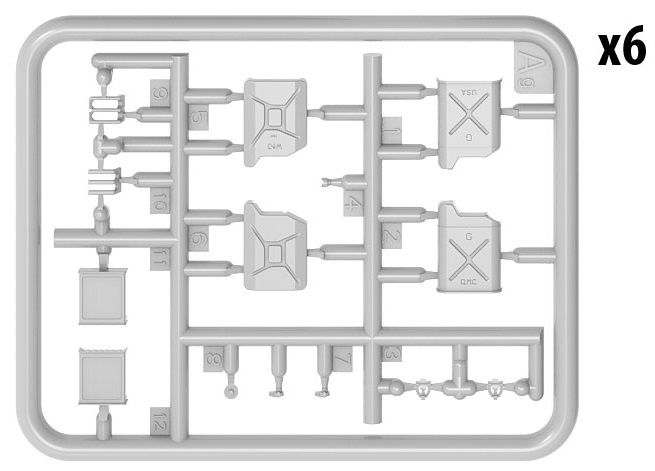 Thumbnail: MINIART 1/35 ALLIED JERRY CANS WW2