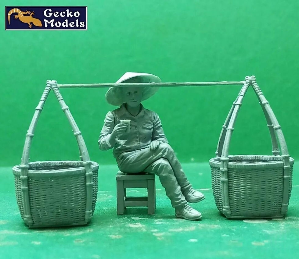 Thumbnail: GECKO 1/35 60-70'S  SAIGON STREET FRUIT AND VEGETABLE VENDOR SET