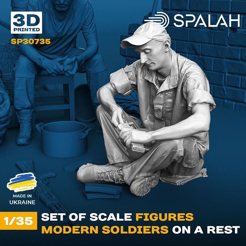 Thumbnail: SPALAH 1/35 MODERN SOLDIERS ON A REST