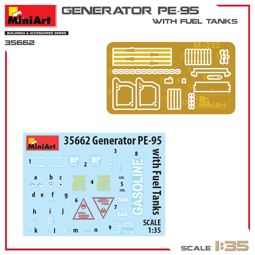 Thumbnail: MINIART 1/35 US GENERATOR PE-95 WITH FUEL TANKS