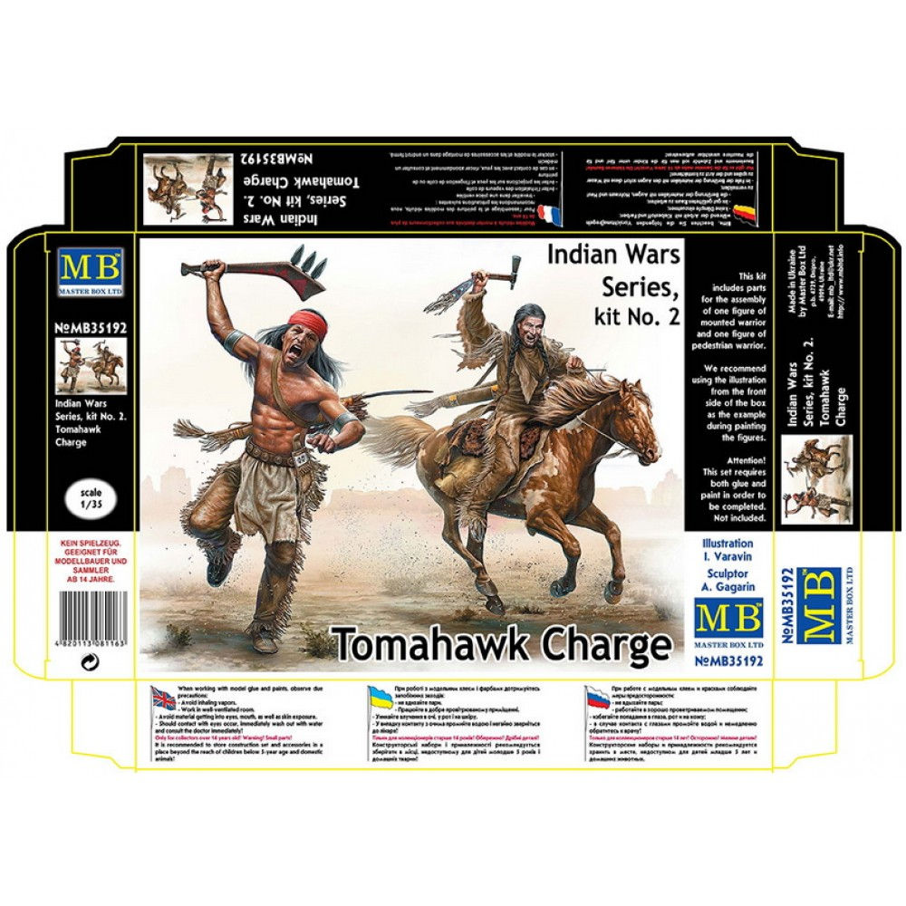 MASTERBOX INDIAN WARS TOMAHAWK CHARGE