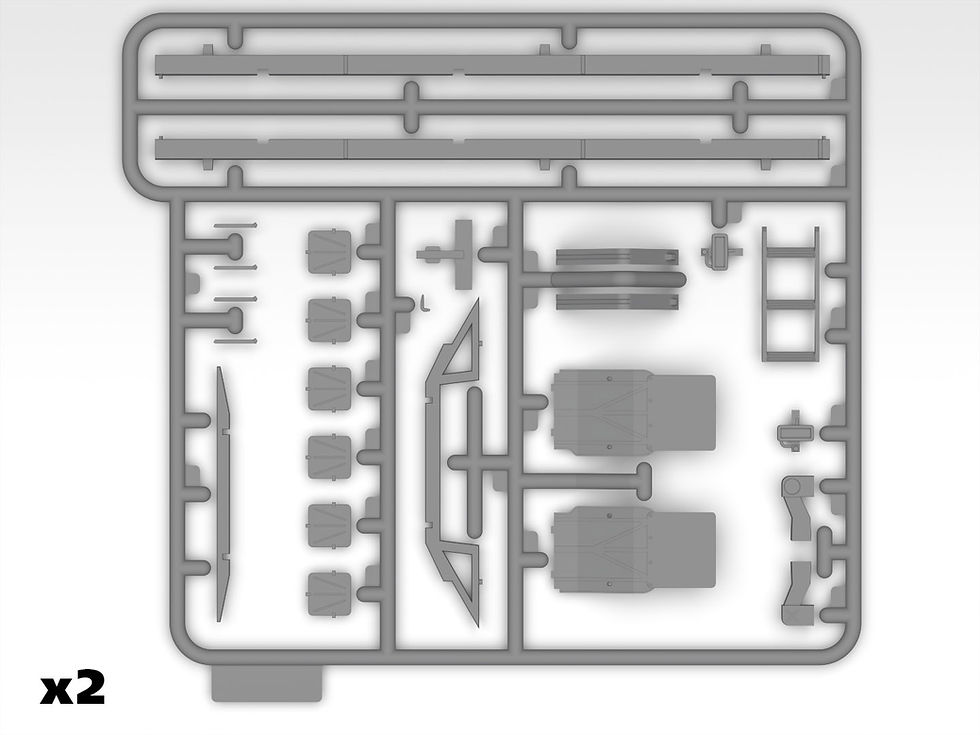 Thumbnail: ICM 1/35 TRUCK BOX OF MILITARY VEHICLE (KUNG)