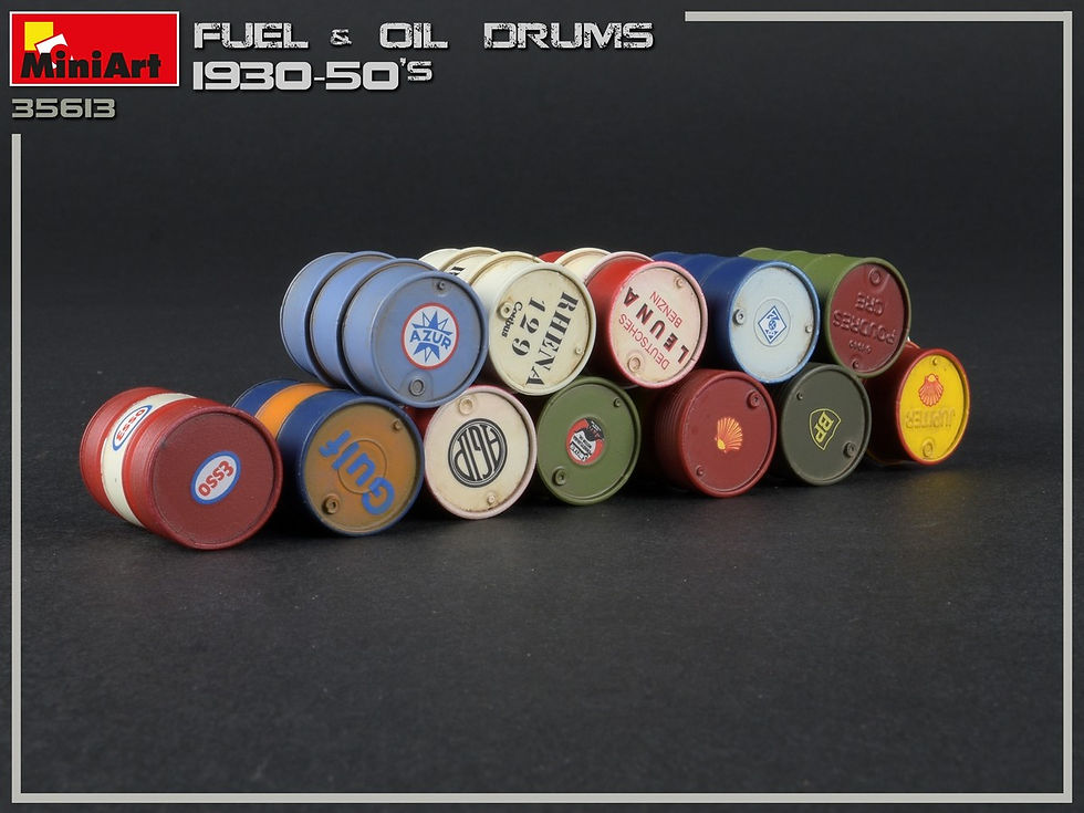 Thumbnail: MINIART 1/35 FUEL AND OIL DRUMS 1930-1950