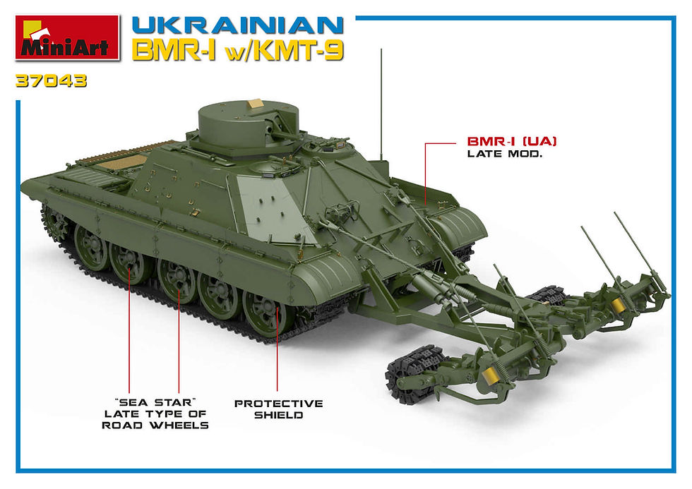 Thumbnail: MINIART 1/35 UKRAINIAN BMR-1 w/KMT-9