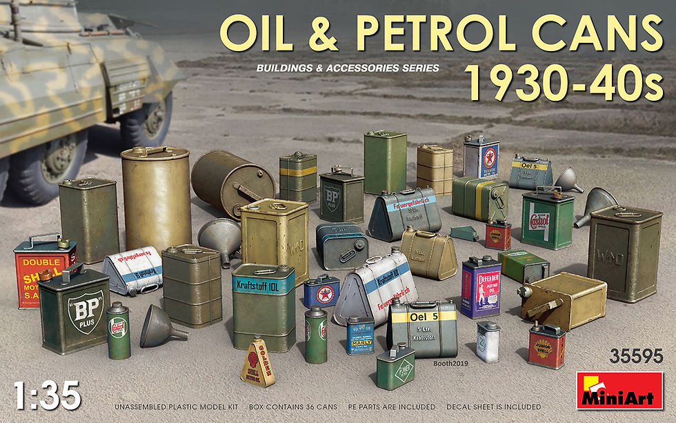 Thumbnail: MINIART 1/35 OIL AND PETROL CANS 1930-40's