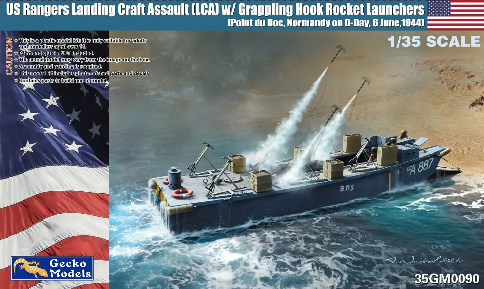 GECKO MODELS 1/35 US RANGERS LANDING CRAFT