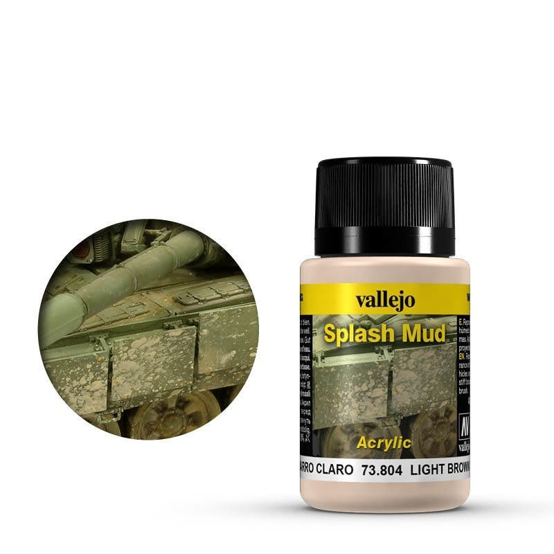 VALLEJO WEATHERING EFFECTS LIGHT BROWN SPLASH MUD 40ml