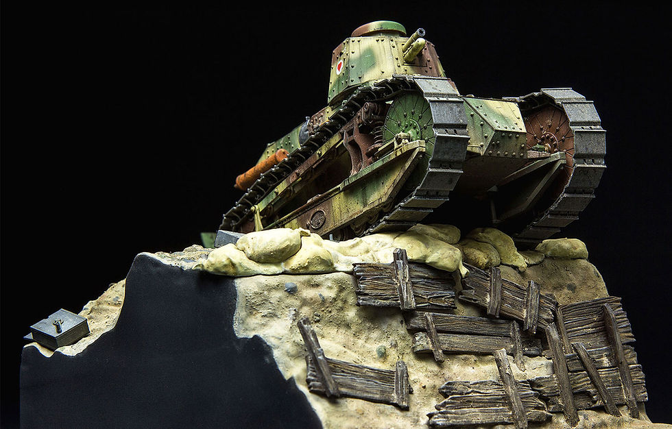Thumbnail: MENG 1/35 FRENCH FT-17 (Rivetted Turret) WITH DIORAMA BASE