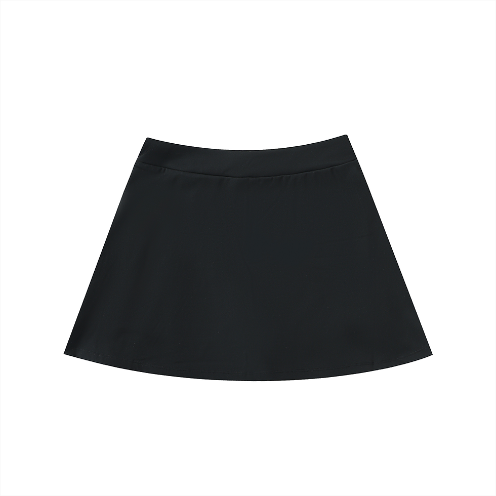 Thumbnail: High-Waist Pocketed A-Line Skirt