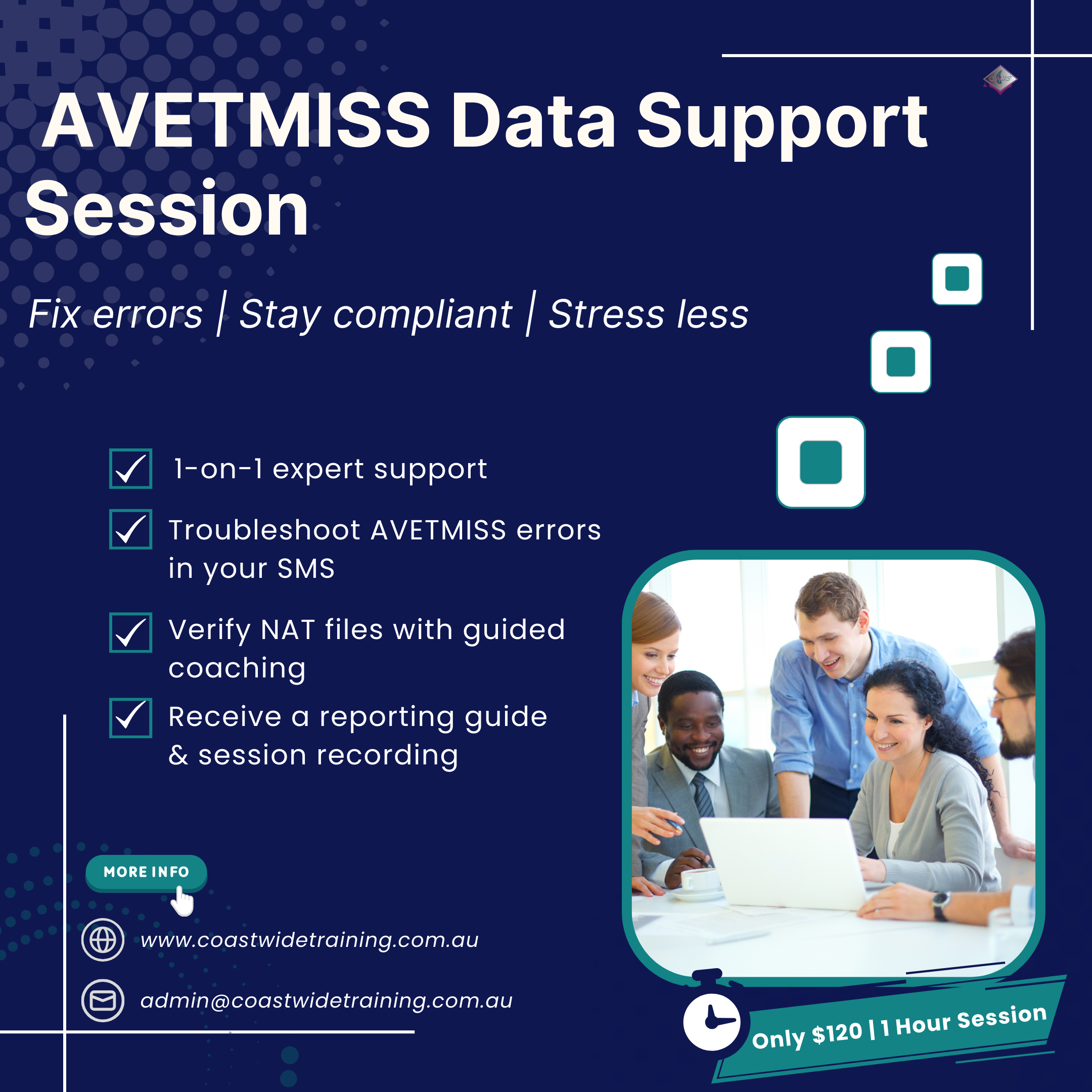 AVETMISS Data Support: One-on-One Support Session Plan (1 Hour)