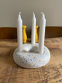 I contacted Paulina about a custom order and sent her a picture of my colour scheme. I could not be happier with not only the service but the quality of the items she makes! The candle holder was exactly what I wanted and matches the decor perfectly. I get compliments on it all the time and it’s unique to my home. Absolutely love it!!! Thank you Paulina