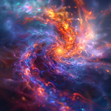 Energetic waves and healing light surrounding a person during a distance healing session, illustrating spiritual connection