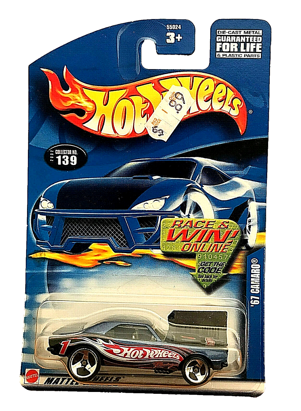 Hot Wheels 67 Camaro Collector # 139 2002