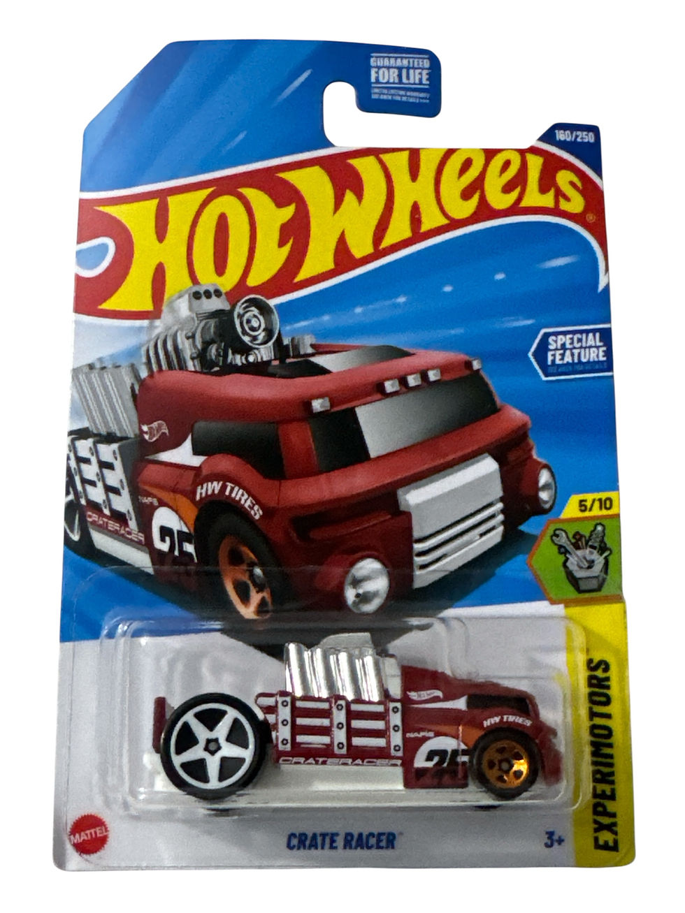 Hot Wheels 2025 Red Crate Racer 160/250 Experimotors 5/10 M Case