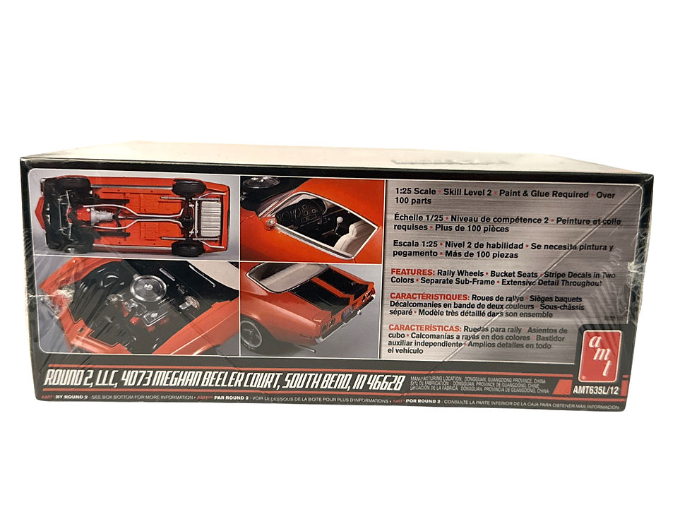 AMT 1970 1/2 Chevy Chevrolet Camaro Z28 1:25 Scale Plastic Model Car Kit 635