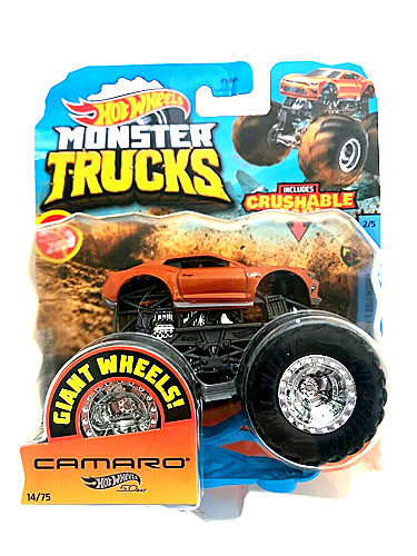 Hot Wheels Monster Trucks '18 Chevy Camaro SS Fan Favorites 1:64 New