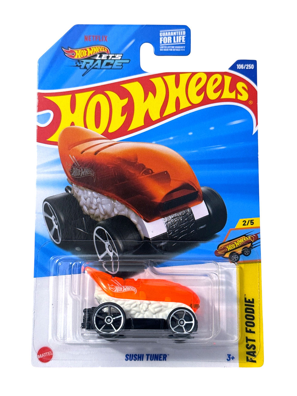 Hot Wheels Sushi Tuner Fast Foodie 2/5 160/250 Orange New