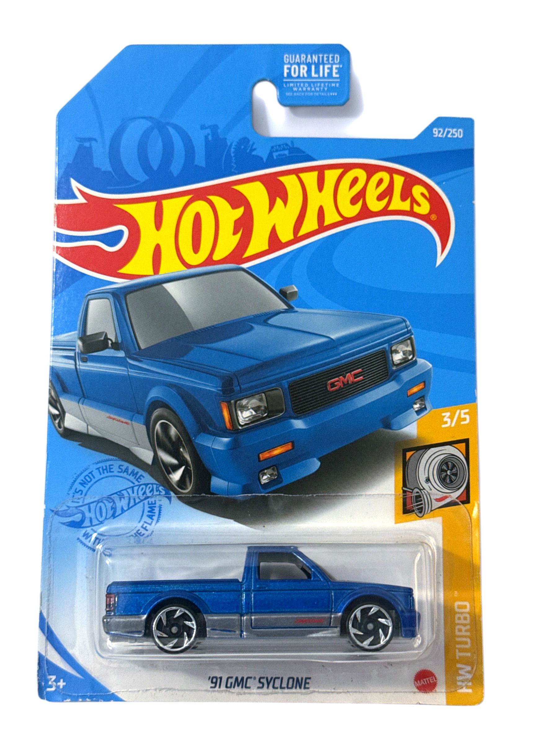2021 Hot Wheels '91 GMC Syclone Blue - HW Turbo #92/250