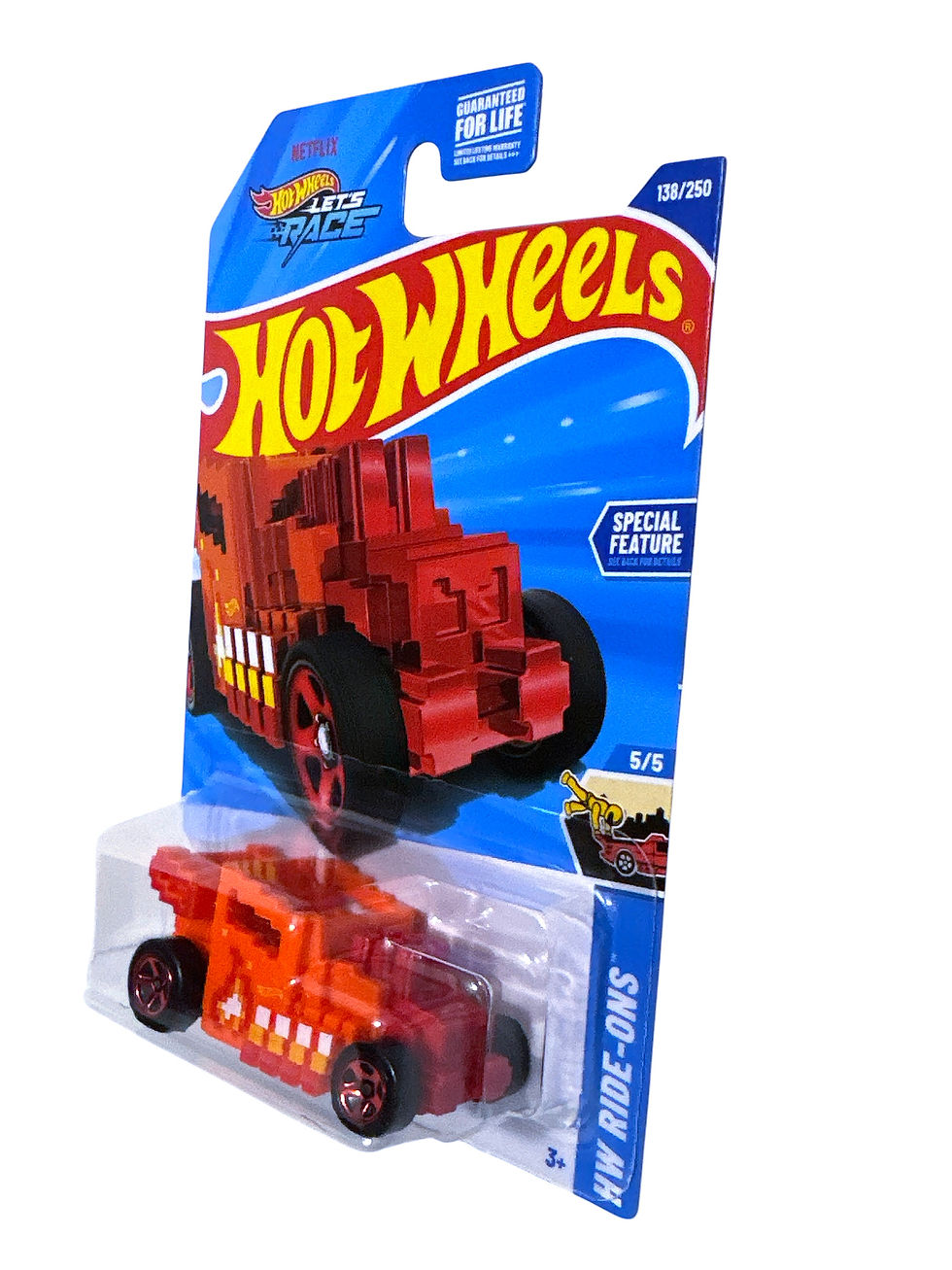 2025 Hot Wheels Pixel Shaker - Lets Race, Orange #138/250 HW Ride-Ons -