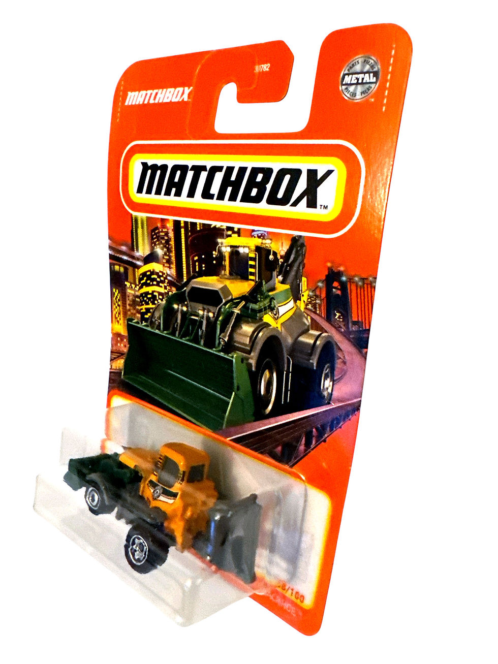 2021 MATCHBOX - YELLOW MBX BACKHOE - 2021 CASE 30782-973W