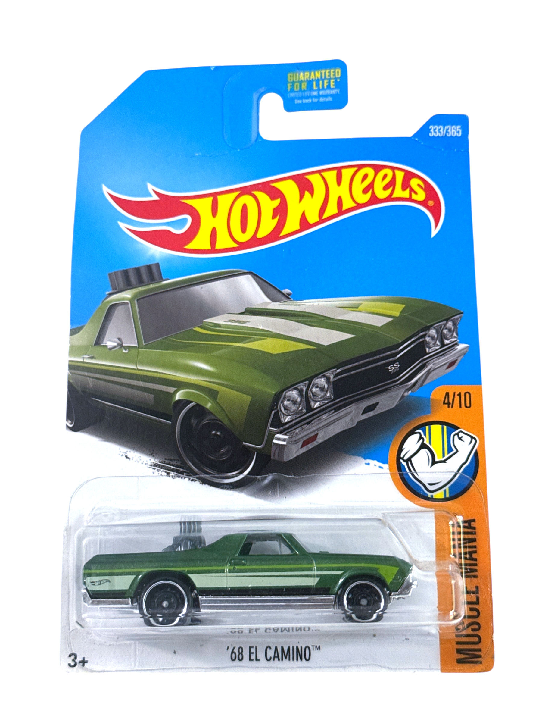 Hot Wheels Muscle Mania 4/10 '68 El Camino 333/365 Green