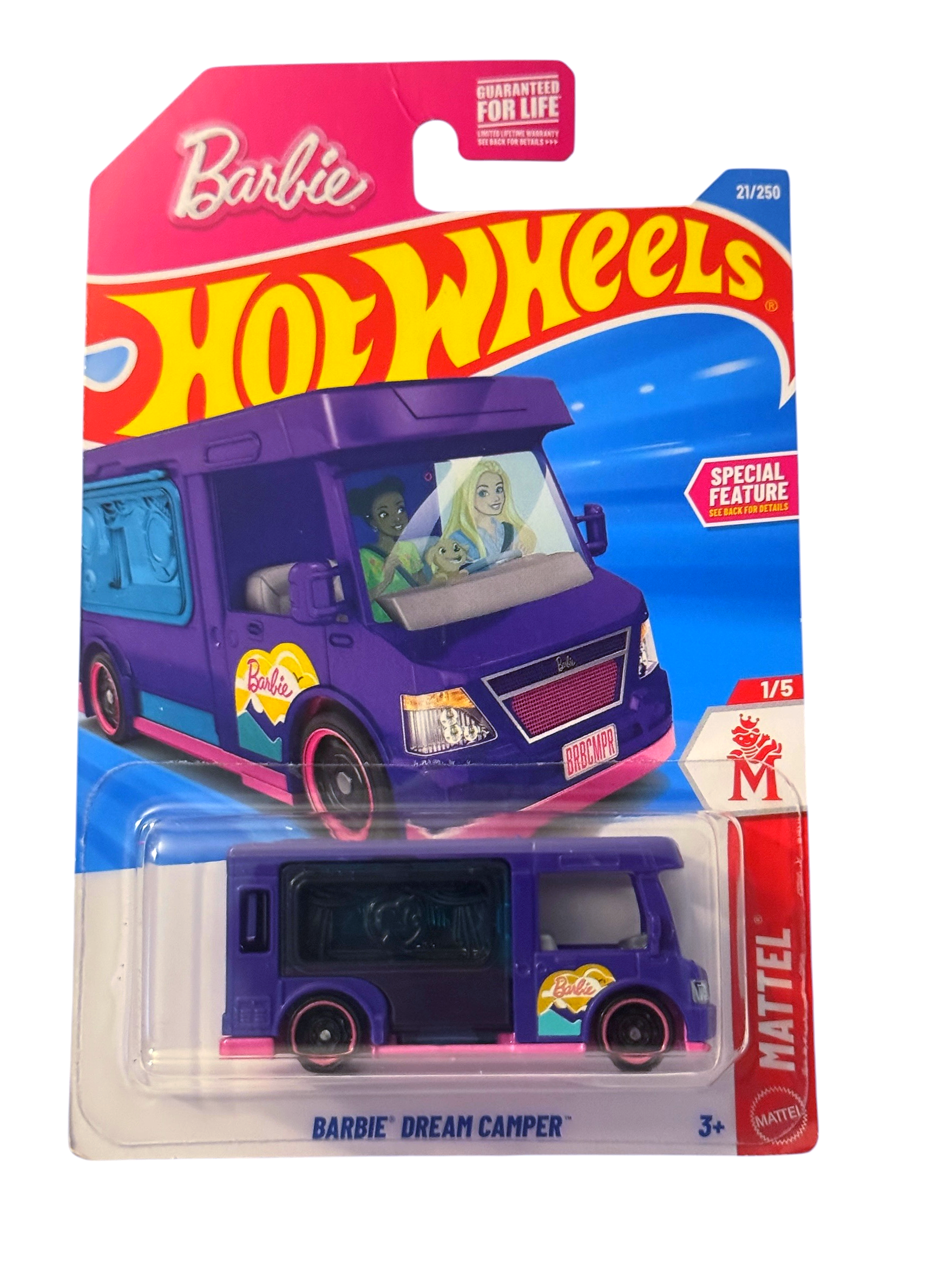 2026 HOT WHEELS #21 MATTEL 1/5 BARBIE DREAM CAMPER Purple New Near Mint