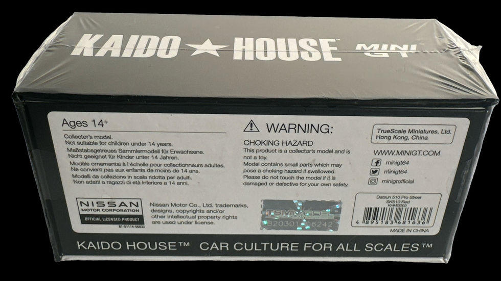 Thumbnail: Mini GT x Kaido House 1:64 Datsun 510 Pro Street SK510 Red - KHMG003