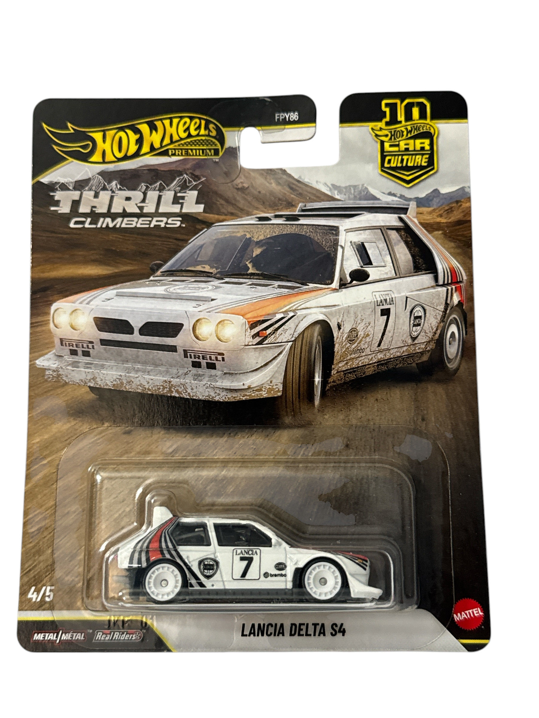 Hot Wheels 2026 Premium Car Culture Thrill Climbers Lancia Delta S4 4/5