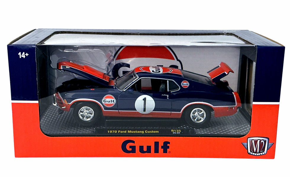 1970 Ford Mustang Custom Gulf Edition M2 Machines 1:24 Die Cast R135 / Sealed