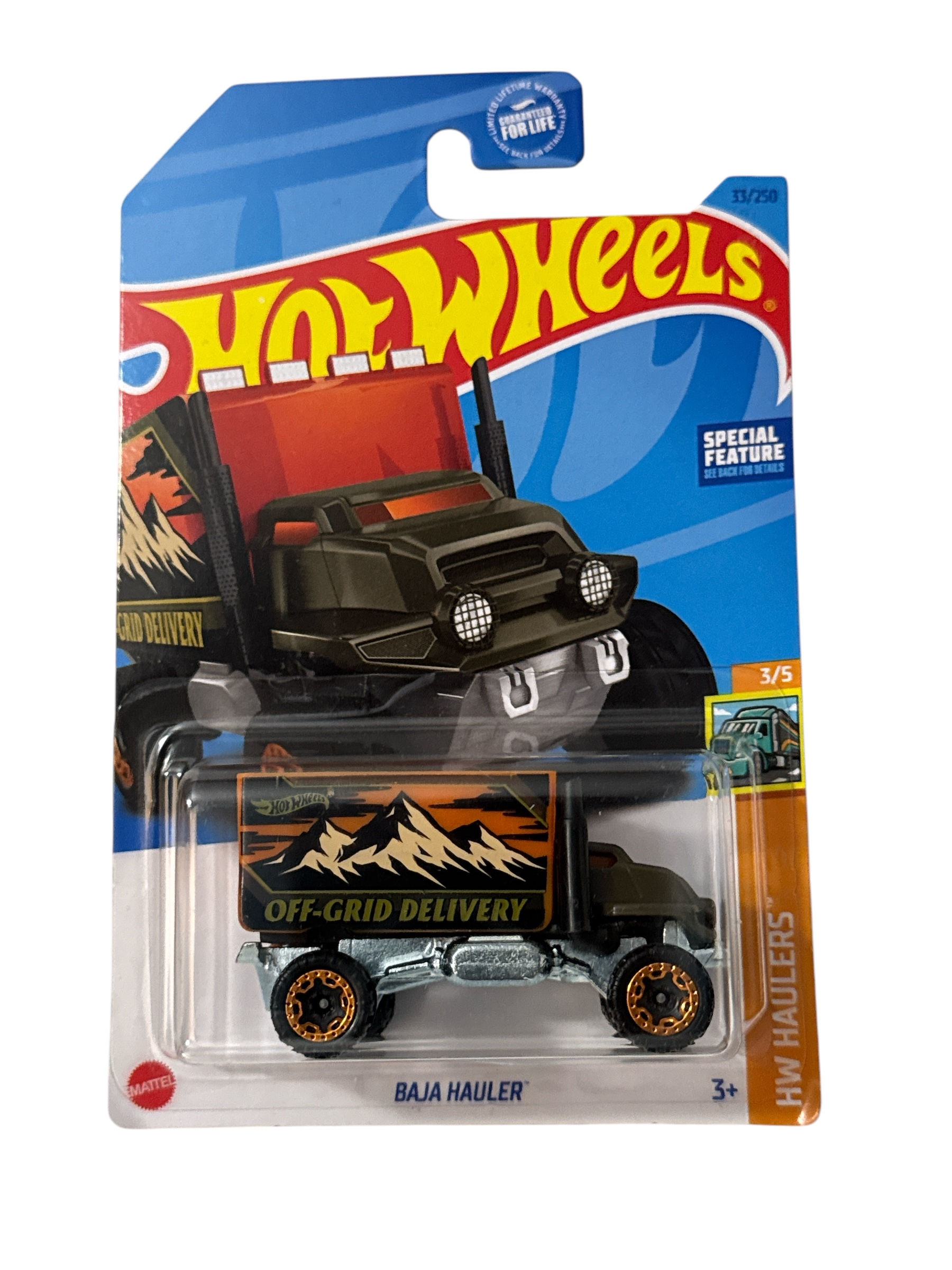 2023 Hot Wheels Baja Hauler 33/250 HW Haulers 3/5 New